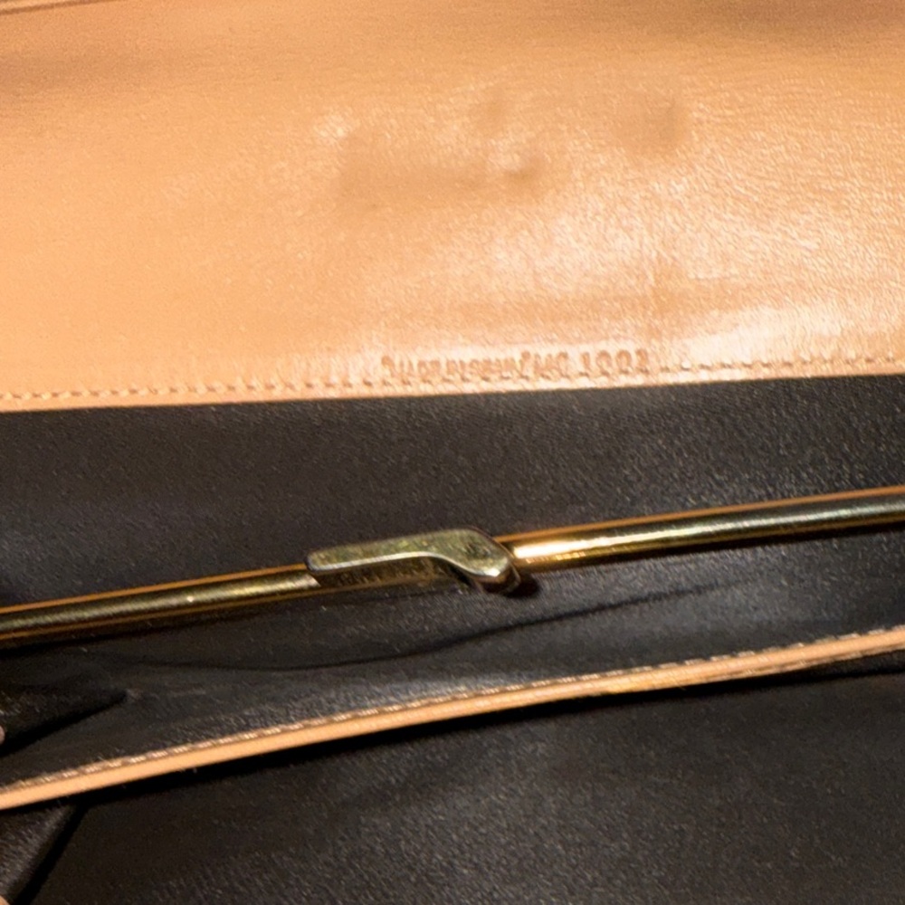 Dior Tan and Brown Monogram Wallet with snap clip close pouch. - Picture 11 of 13